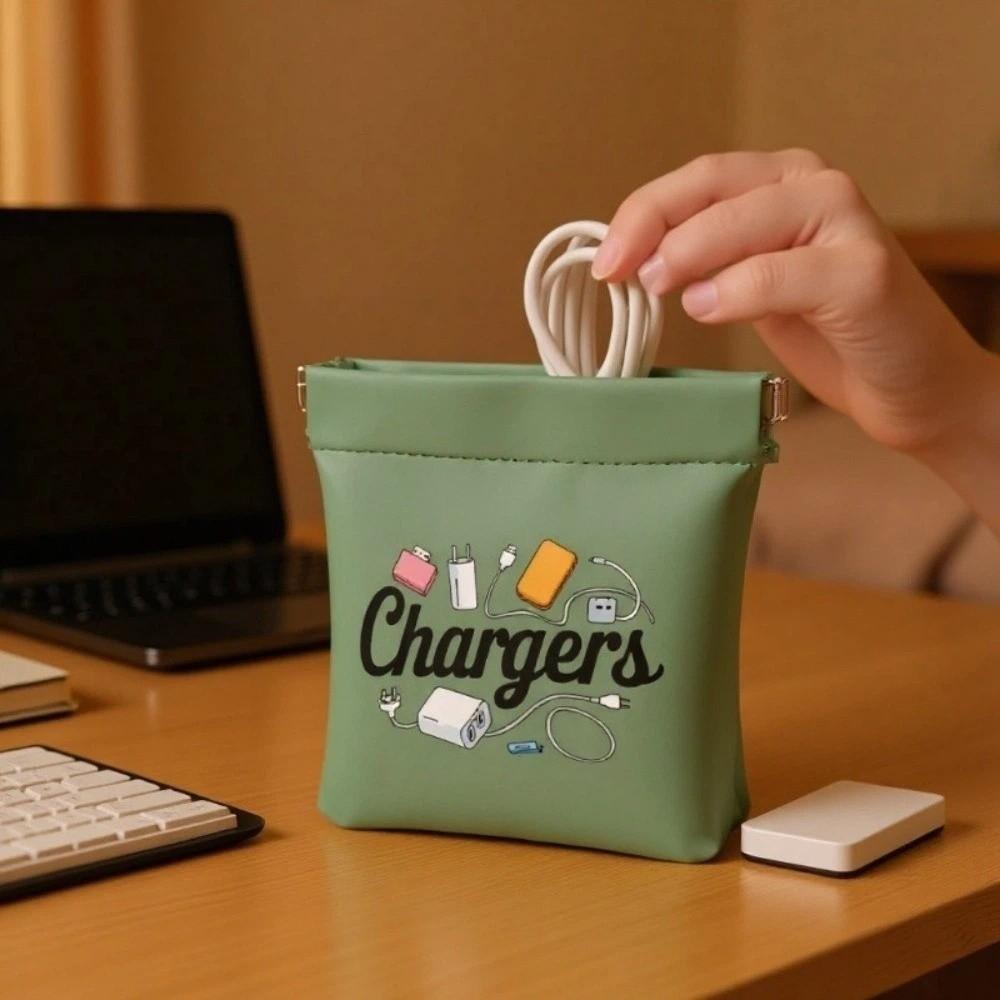 Durable Charger Storage Bag Dust-proof Makeup Lipstick Bag Cable Storage Bag  Space Saving