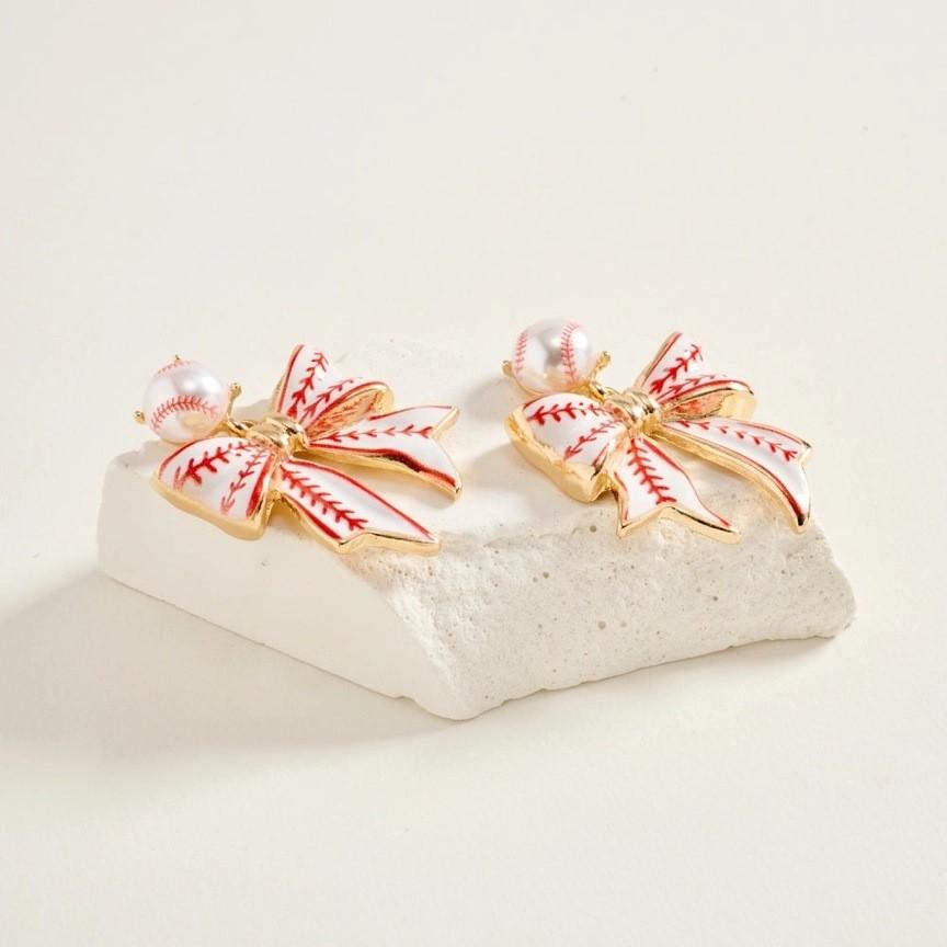 Fashion Butterfly Knot Ear Studs Zinc Alloy For Women Summer