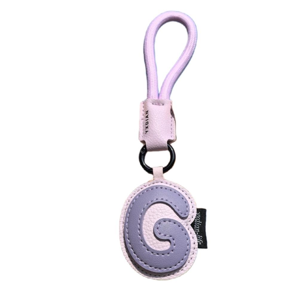 PU Leather 26 Letter Keychain Sweet Lucky Letter Pendant Fashion Alphabet Key Holder  Friend