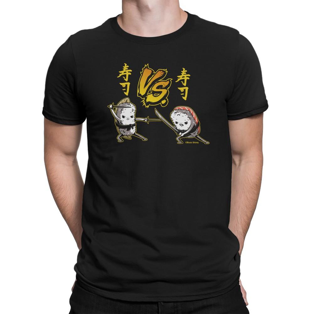 

Mens Japanese T-Shirt Anime Sushi Martial Arts Sword Fighters Japan Gift 3XL