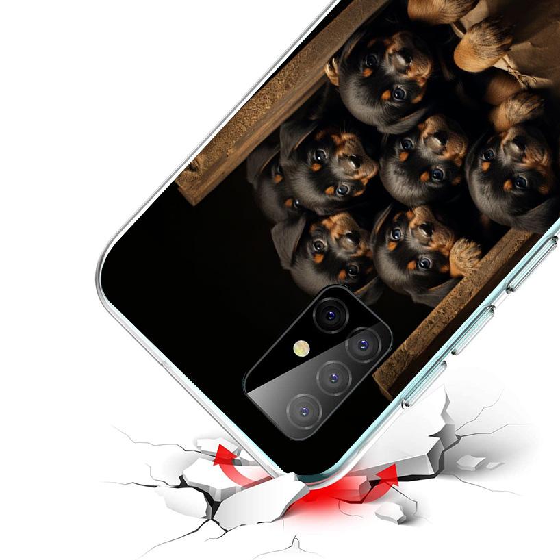 Rottweiler Dog Rottie Phone Case For Samsung Galaxy A52 A32 A22 A12 A02S A50S A30S A51 A31 AA71 Note 20 Ultra 10 S10 Plus Galaxy