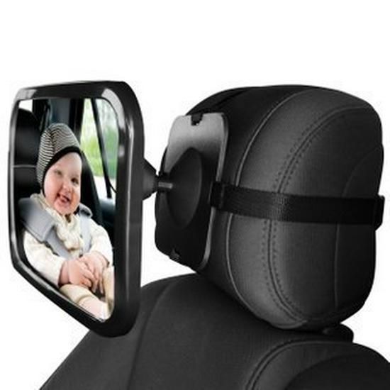 360° Rotating Baby Car Safety Mirror with Reflective Feature