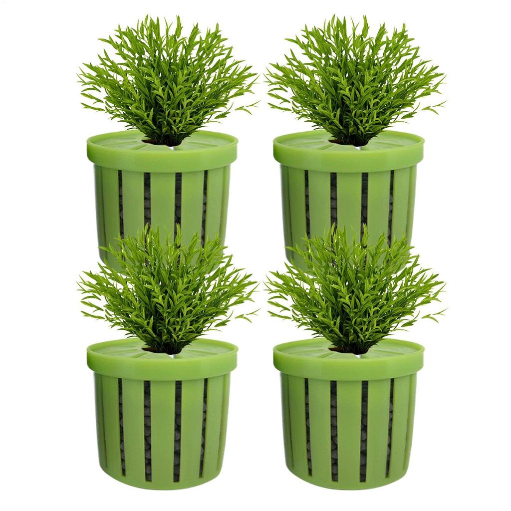 4PCS Fish Tank Hydroponic Planting Basket Potted Plant Holder Water Grass Aquatic Plant Aquarium Accessories