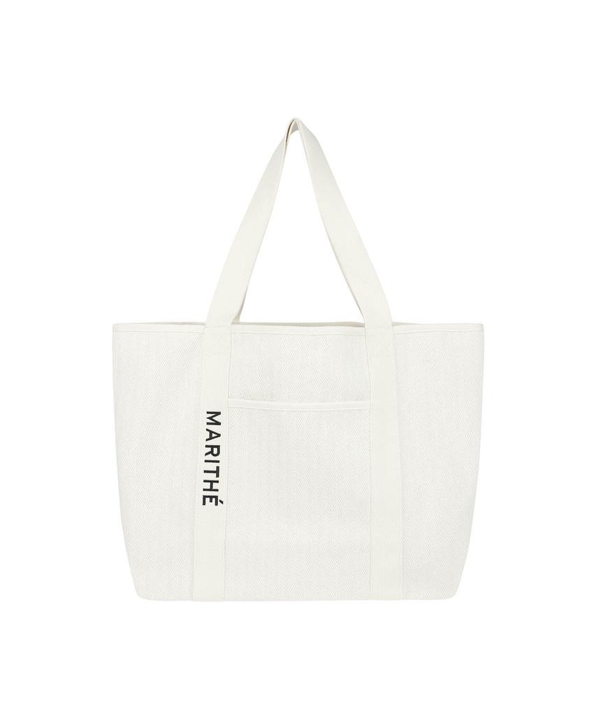 Marith + Franois Girbaud Regular Logo Big Cotton Bag Natural