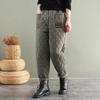Dames Winter Losvallende Verdikte Harembroek Warme en Casual Broek voor Moeders van Middelbare Leeftijd