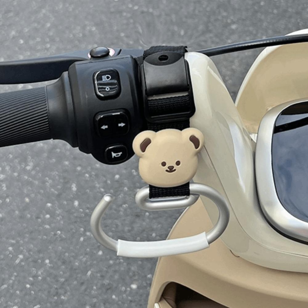 2PCS Extended Length Handlebar Hook Aluminum Alloy Hanging Bracket Helmet Hanger Heavy Duty Universal Handlebar Mount Hook