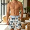Calções de Banho Divertidos com Estampa de Ilusão, Calções com Bumbum Grande Peludo, Calções de Praia Listrados com Bandeira dos EUA, Design Gráfico Engraçado, para o Verão
