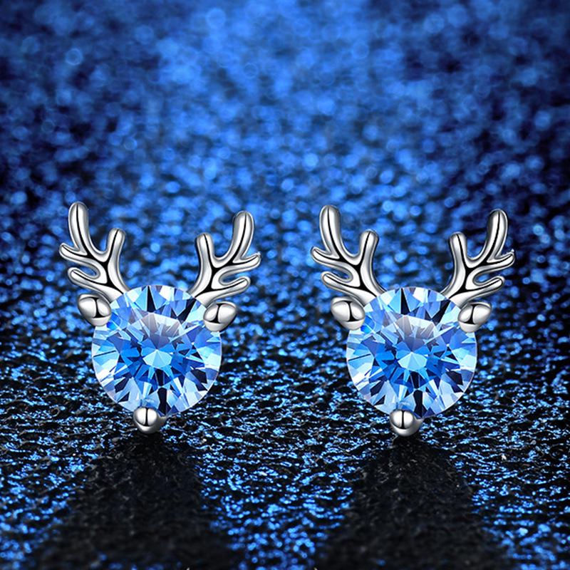 Korean Style Trendy Small Deer Antler Earrings