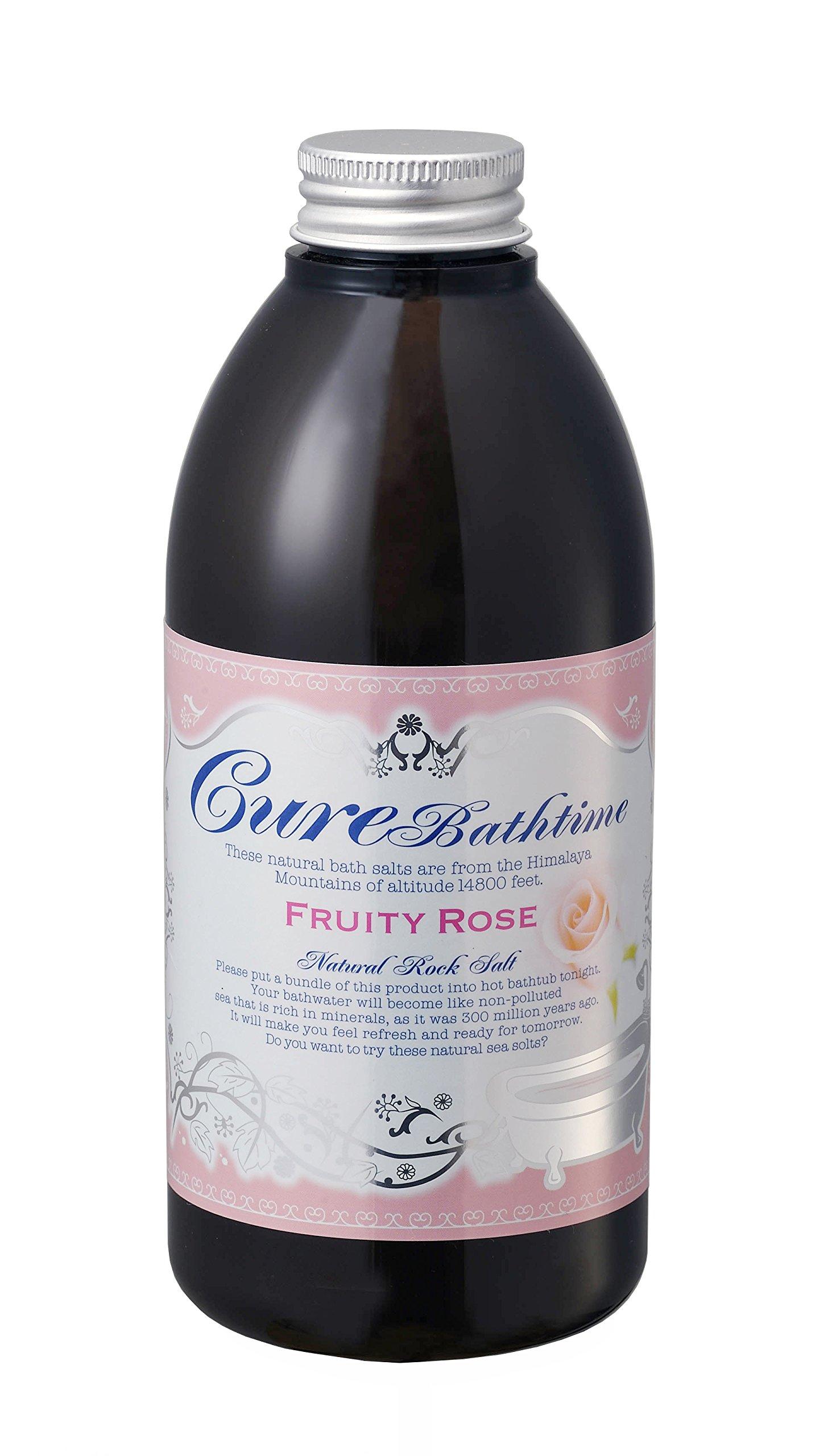 

Cure Himalayan Rock Salt Bath Salt Cure Bath Time Fruity Rose Scent 500g Bath Salt