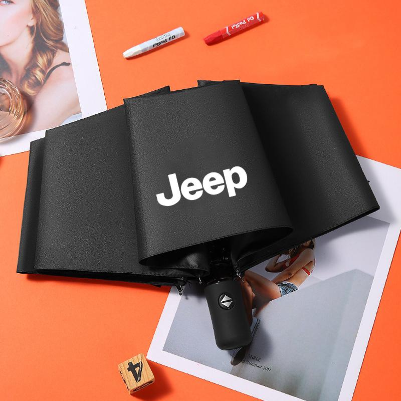 Car Stainless Steel Insulated Cup Auto Folding Umbrella For Jeep Renegade Wagoneer Avenger Recon Wrangler JK Gladiator Compass