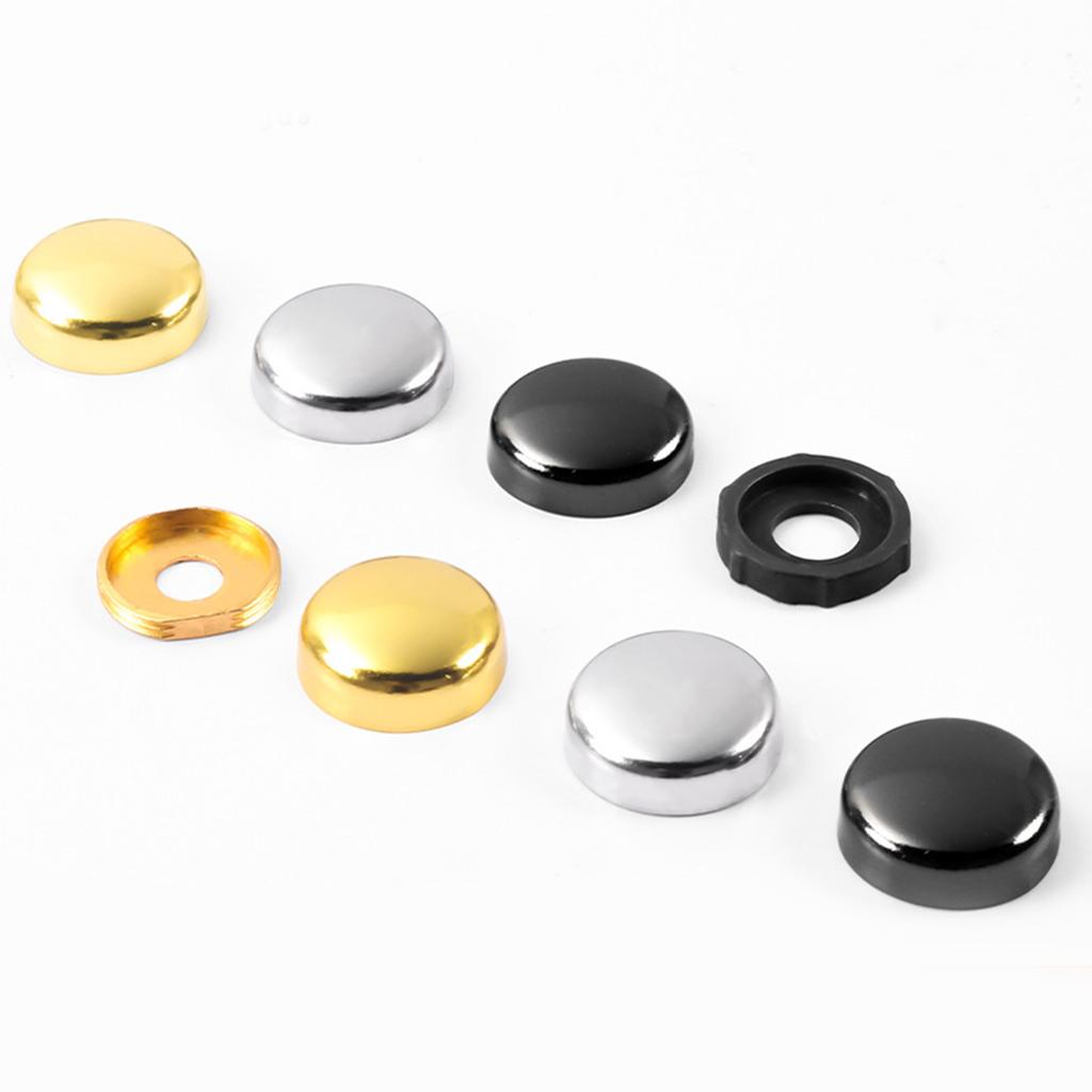20Pcs 16mm Mirror Screws Cap Decorative Screw with Caps Flat Advertisement Nail Fittings Decorative Nail Screw Cover