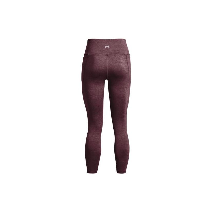 Under Armour Meridian Heather Solid Compression Leggings Women Leggings Gray Purple 1369005-555