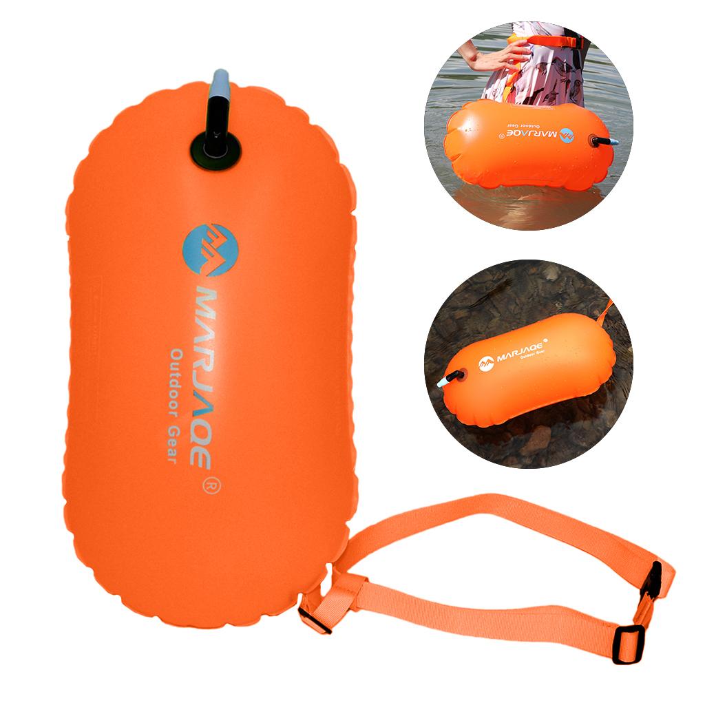 Lightweight Safety Inflatable Swim Buoy Tow Float for Open Water Swimmers