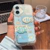 Blue Grid Fish Is Suitable for Apple 16 Feather Cream Mobile Phone Case iPhone15promax Cartoon 14/13.