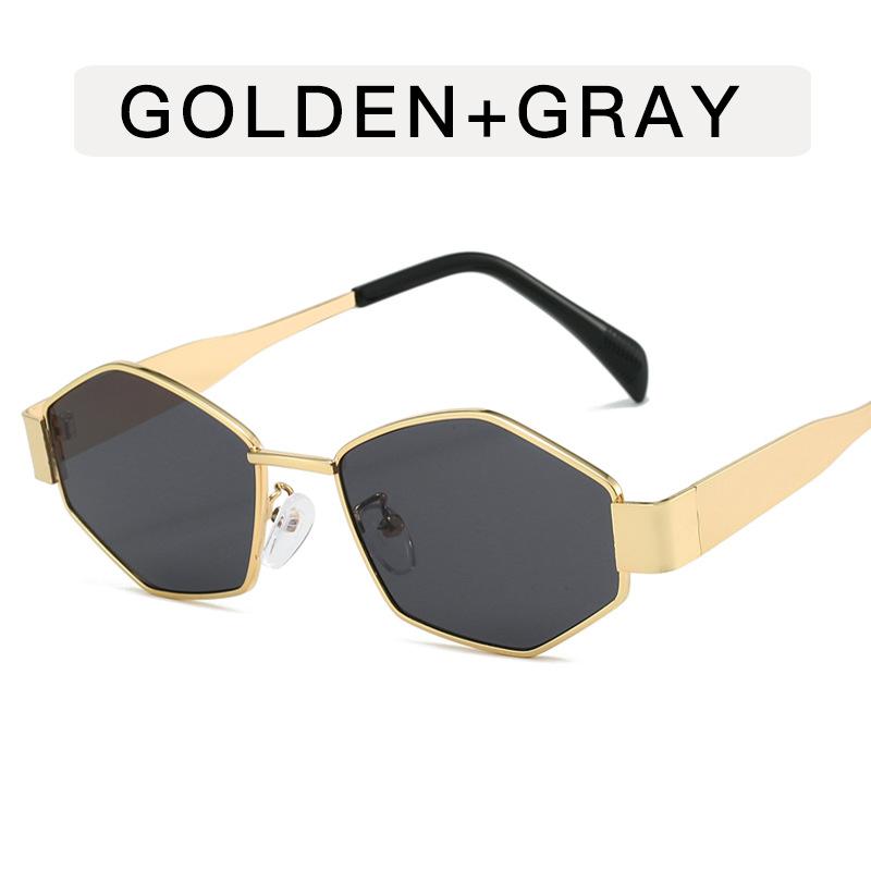 European American Style Women Sunglasses Polygon Shape New Fashion Designer Sunglasses Men Vintage Stylish Female Sunglass