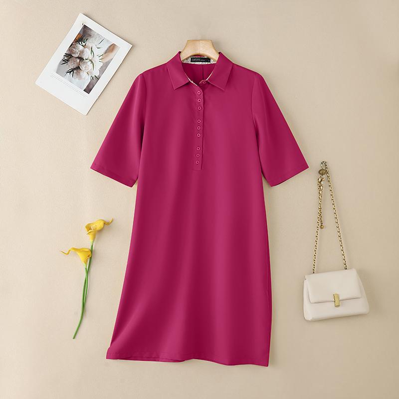 ZANZEA Women Casual Turn Down Collar Loose Summer Half Sleeve Shirt Dress