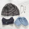 1 Set Hat Cotton Doll's Clothes T-shirt Plush Doll Clothes 20cm Cotton Doll Clothes  Children's Gift