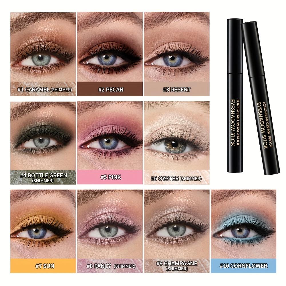 12 Colori Matita Stick Ombretto Shimmer e Opaco Impermeabile Metallico Glitterato Ombretto Matita Illuminante Cosmetici Ombretto