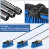 Car Wash Brush Head With Soft Bristle, Car Cleaning Brush With Protective Bumper For Cleaning Auto Cars Trucks RV Boat Deck