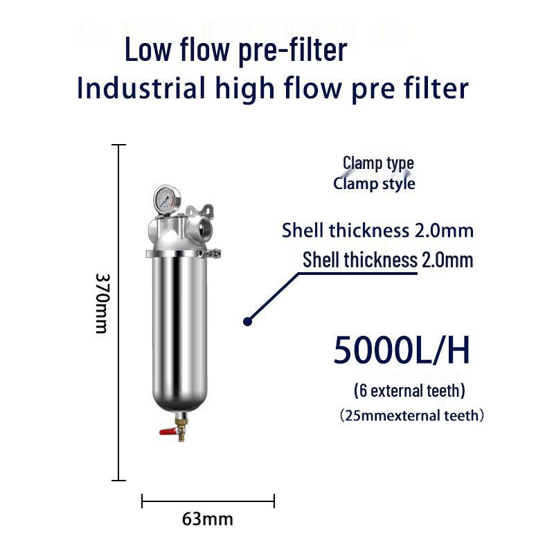 Stainless Steel Whole-House Water Purifier with Backwash System