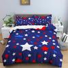 Star Duvet Cover Set Colorful Stars Pattern Print Twin Bedding Set For Kids Teens Double Queen King Size Microfiber Quilt Cover