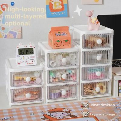 Schreibtisch-Schubladen-Stil Aufbewahrungsbox für Schreibwaren und Kosmetik