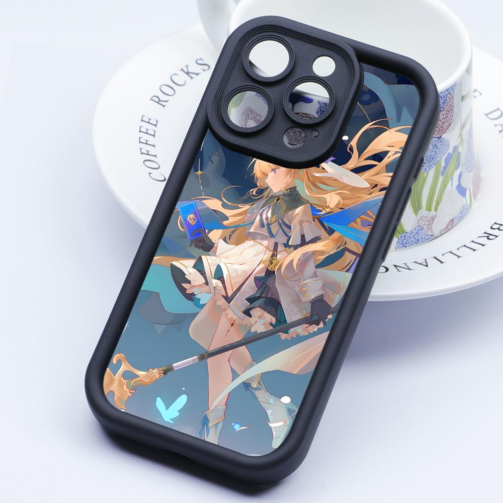 Wuthering Waves Phoebe Phone Case for iPhone 17 16 15 14 13 12 11 Air Pro Max Plus Thicken TPU Colorful Cover Smartphone Pretty