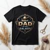 Best Dad In the Galaxy Shirt | Sci Fi Dad T-Shirt | Celestial Emblem Graphic | Father's Day Gift