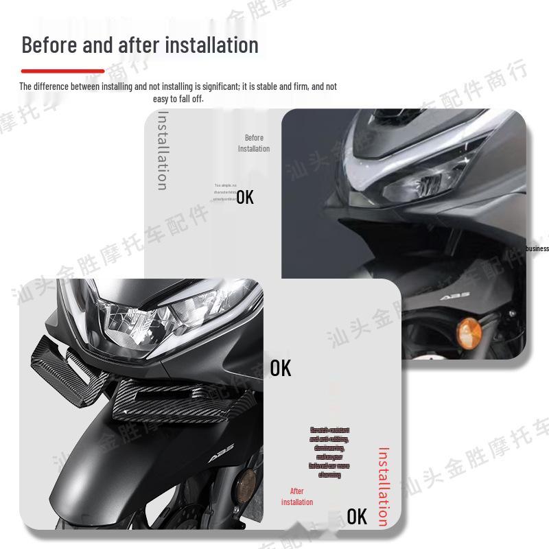 PCX160 Front Wind Deflector Headlight Fairing Motorcycle Accessory
