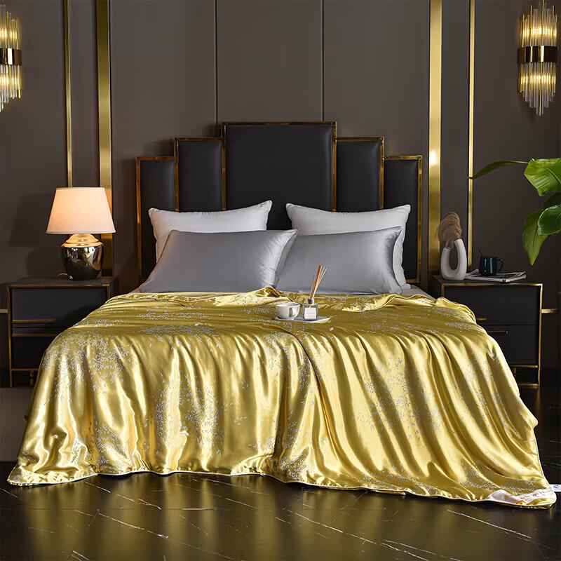 

FIRS Golden Leaf Silk Quilt