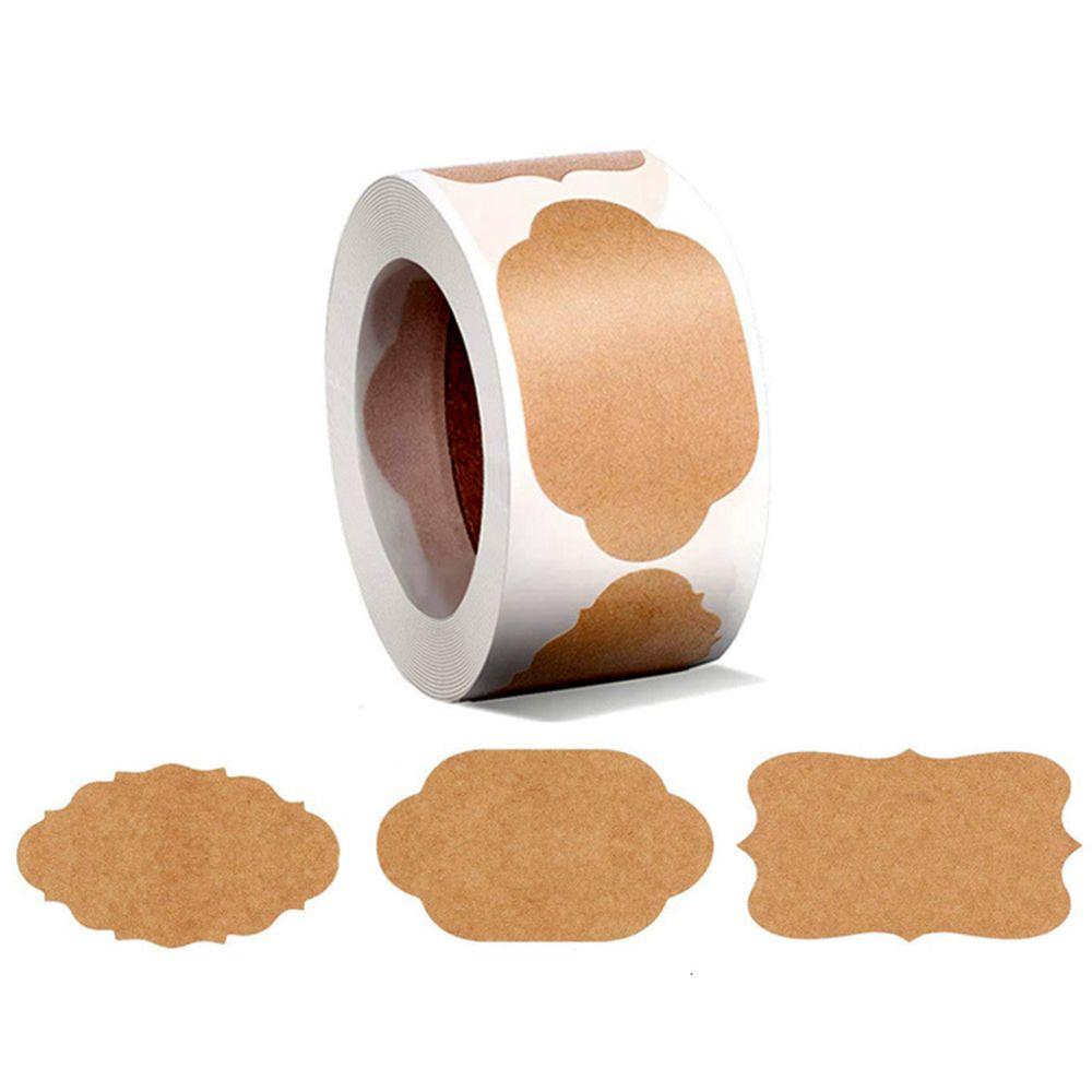 

300 шт./рулон Кухня Дім Спеції Крафт Етикетка Теги для пляшок Етикетки Наліпки Грифельна дошка B