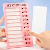 1PC - Time Planning Self Disciplined Clock In Replaceable DIY Daily Plan Completion Form