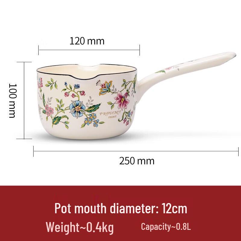 Эмалированная молочная кастрюля FUJIHORO