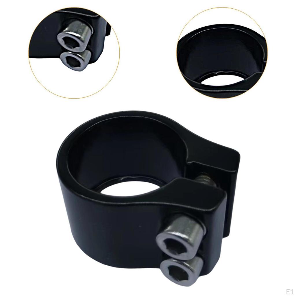 Seat Post Clamp 1.2" Cycling Easy Installation Aluminum Alloy Mountain Saddle Clip Road Bike
