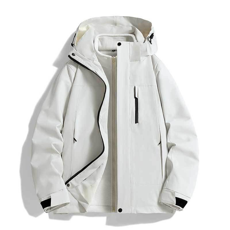 Outdoor 3-in-1 Couple Style Mountaineering Jacket with Printed Logo