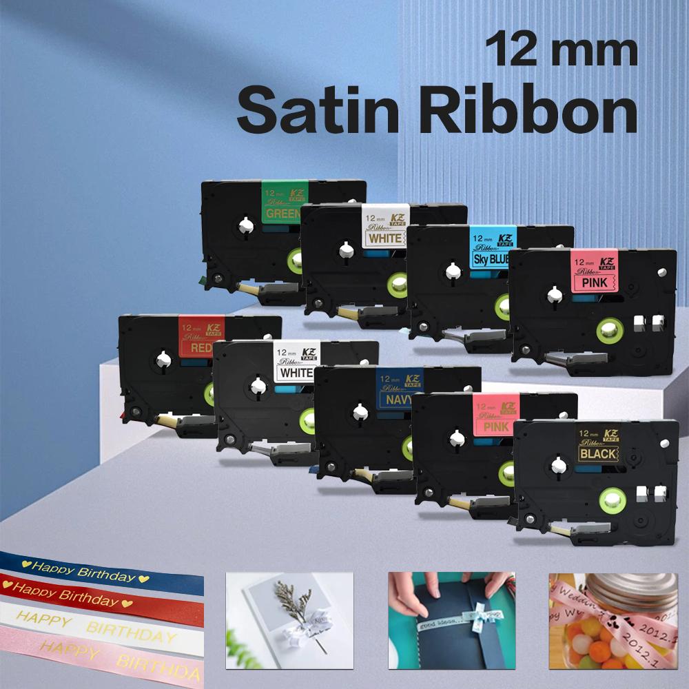 

3PK 12mm TZe-Satin-Ribbon tz Label Tape для Brother TZ-RE34 TZ-RN34 TZ-R234 TZR231, сумісний з Brother P-touch PTH110 Label Maker