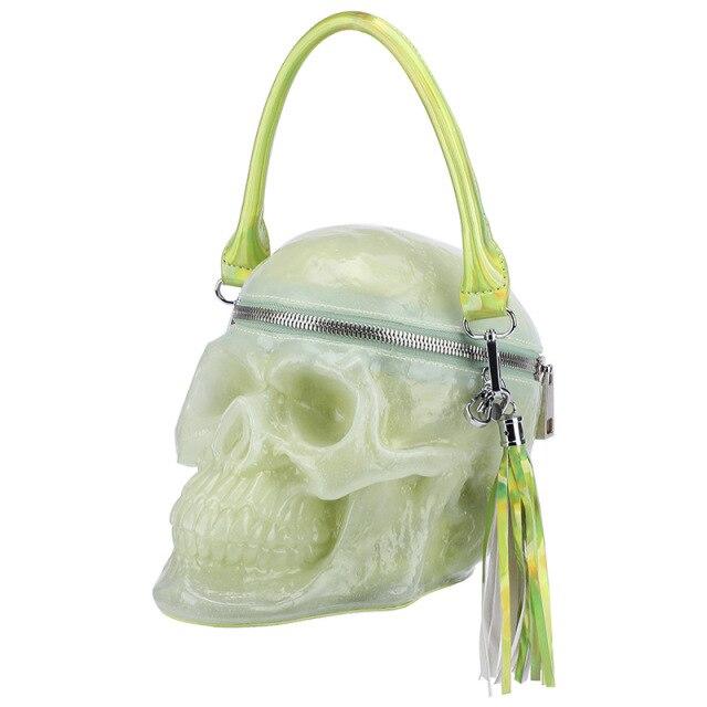 velvet skull purse