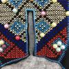 Polyester Embroidered Lace Collar Diy Handmade Imitation Pearl Lace Applique Women'S Accessories