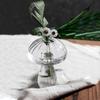 Glass Mushroom Vase Clear Small Bud Flower Vase Cute Mushroom Propagation Stations for Home Room Kitchen Office Windowsill Decoration