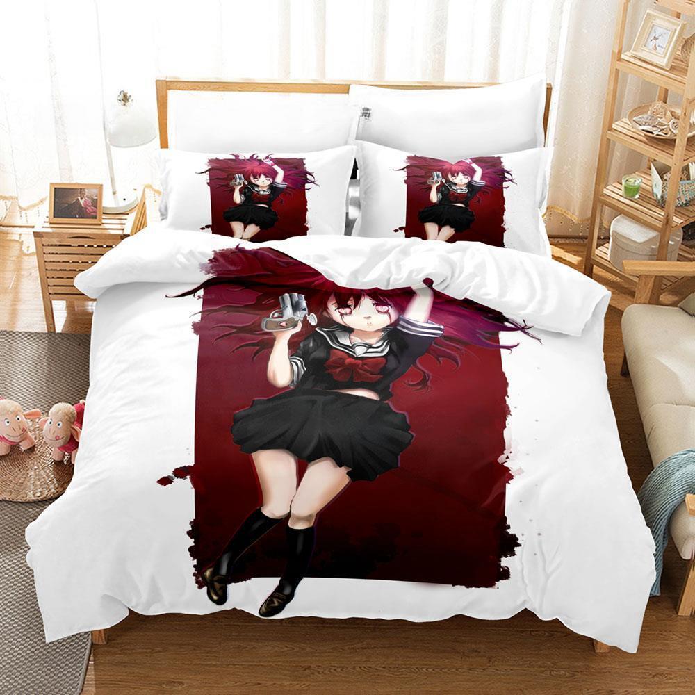 Neu 3D-Druck Anime Magical Girl Site Bettbezug Bettwäsche-Set Polyester Kissenbezüge Bettdeckenbezug Heimdeko Geschenk Twin King Queen