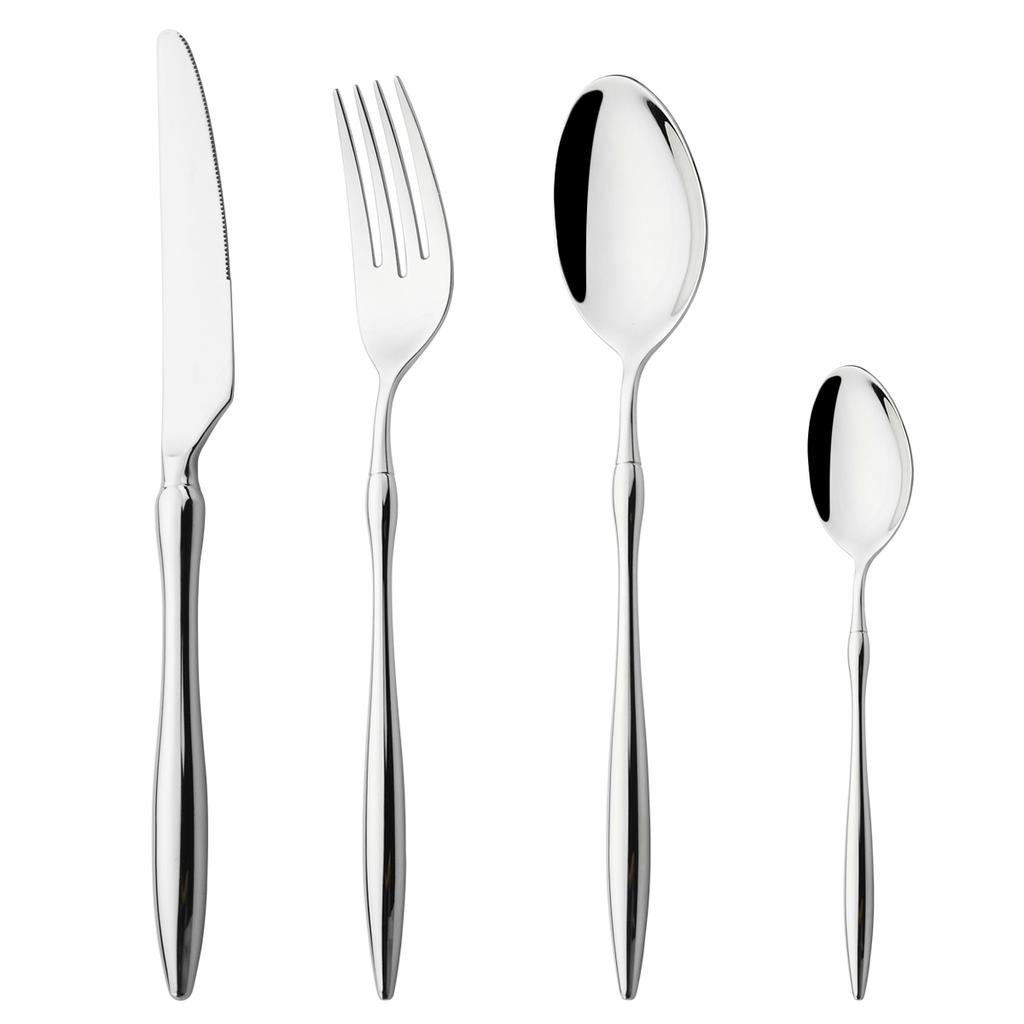 

4 шт., нож, вилка, чайная ложка, столовая посуда, набор столовых приборов, серебро, набор столовых приборов из нержавеющей стали 304, высококачественное серебро, вечерние кухонные столовые приборы серебряный
