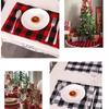 Christmas Placemats Placemats Red Black Plaid Reversible  And Cotton Placemats For Christmas Holiday Table