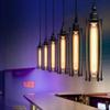 Vintage Industrial Wrought Iron Pendant Lamp with Edison-Style Energy-Saving Tube for Coffee Shop or Bedroom