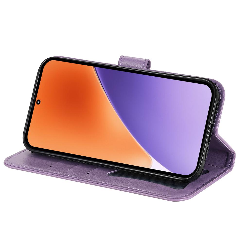 Für Xiaomi 15 Hülle Blumenmuster PU Leder Brieftasche Ständer Handyhülle