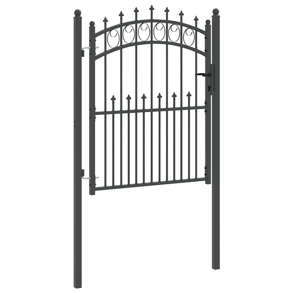 EMMEN Decorative Arch Gate with Finials 150 X 100 Cm