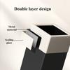 Stainless Steel Waste Bins Bathroom High-footed Trash Can Living Room Large Capacity Garbage Can Kitchen Food Dispose Litter Bin