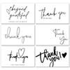 50-Pack Thank You Gift Cards - White Self-Adhesive Greeting Cards