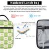 Cute Frog Lunch Bag for Women Boys Girls Portable Lunch Box Reusable Cooler Tote Bag for Office Work School Picnic Beach Travel