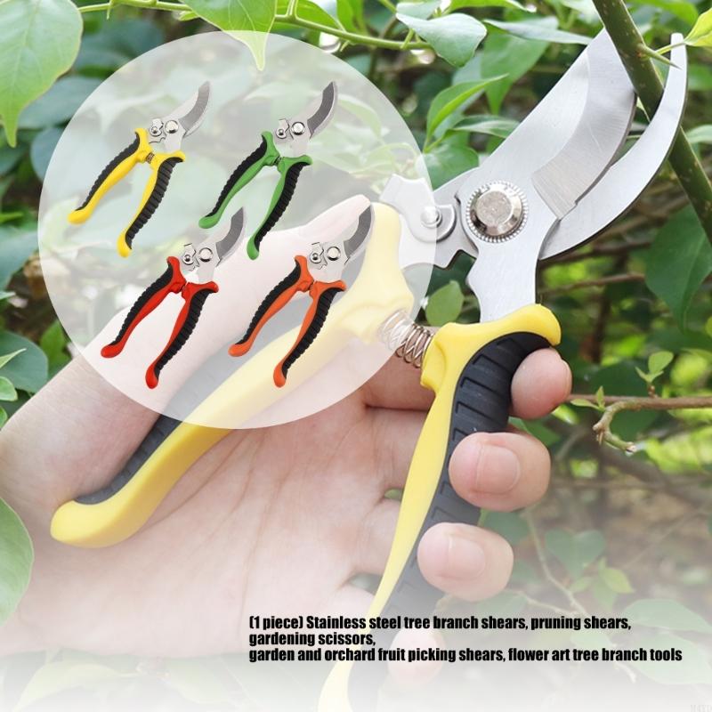 Quality Fruit Picking Shears With Rust Resistant Stainless Steel Blade Pruning Shear For Orchard Use Effortless Cutting M4YD