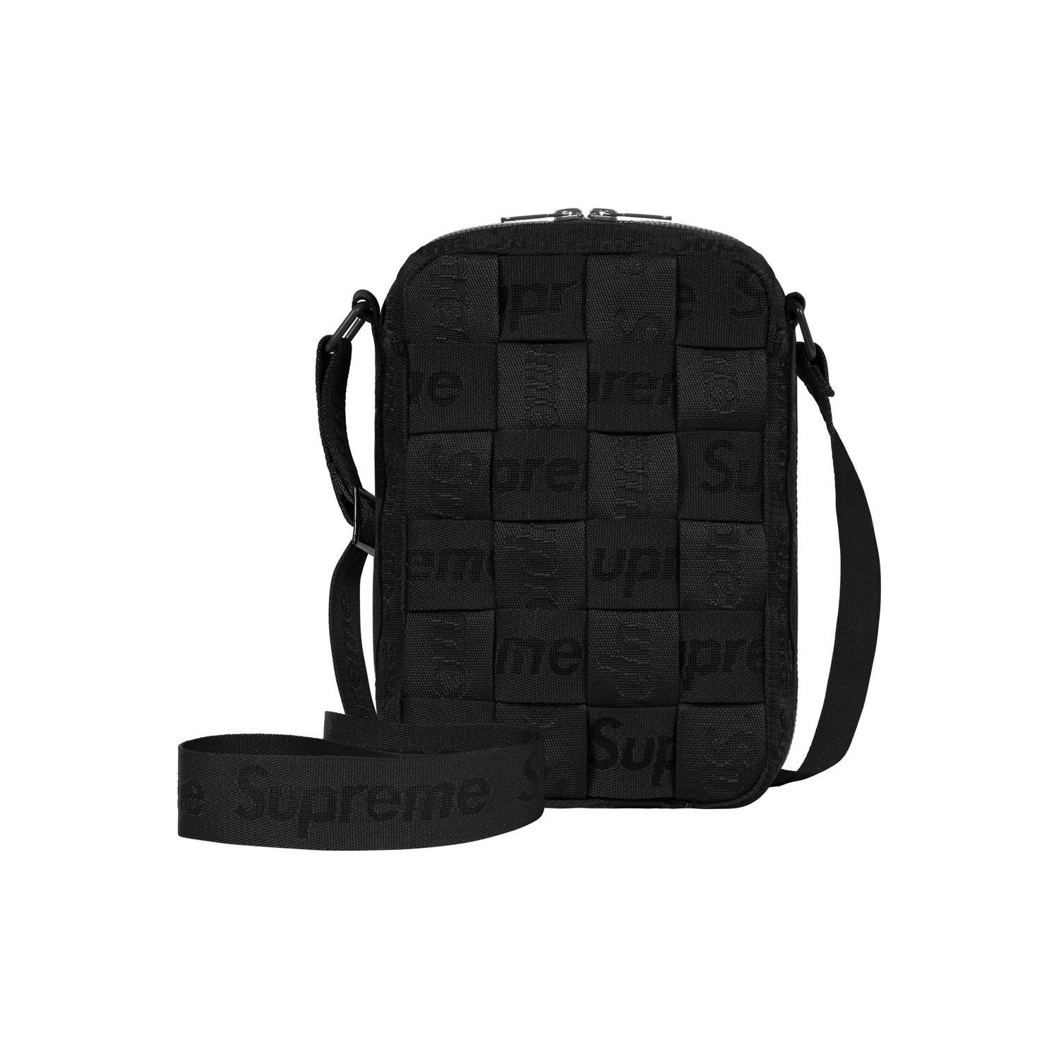 

New Supreme Fabric Crossbody Bag, Shoulder Bag Unisex Black SUP-SS23-0605 18.0*4.1*21.1CM